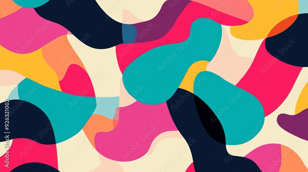 Abstract Colorful Shapes Background