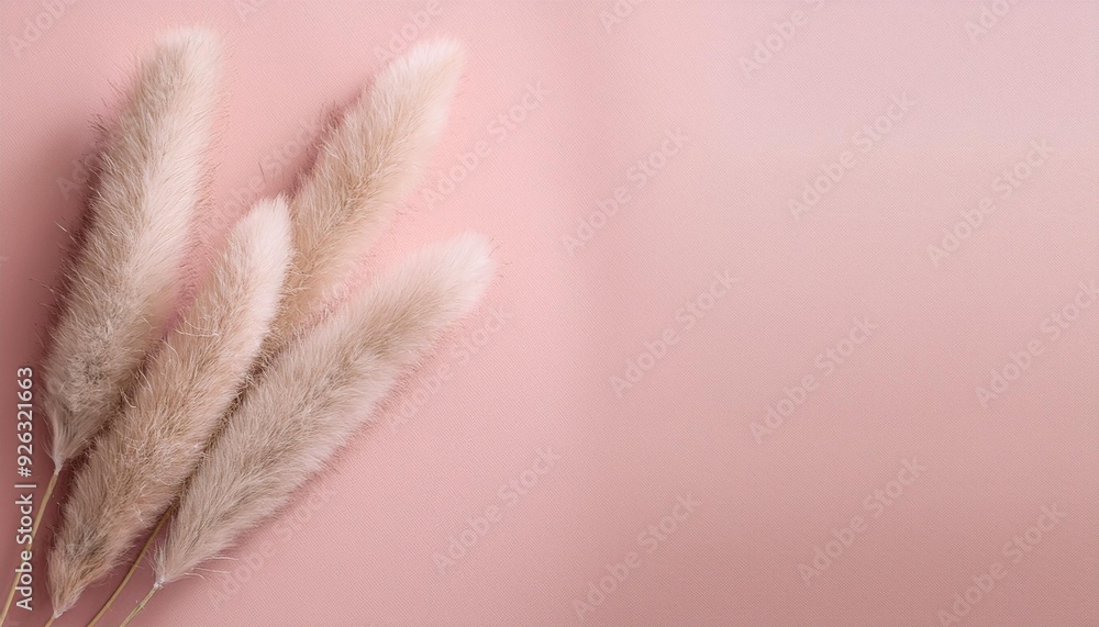 Dried bunny tail grass on pink background. Blush pink and neutral color as aesthetic and minimalistic design for beauty or mindfulness concept
Dried bunny tail grass on pink background. Blush pink and neutral color as aesthetic and minimalistic design for beauty or mindfulness concept