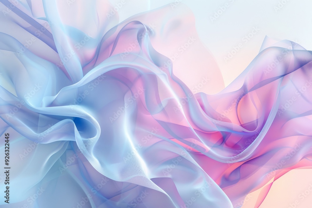 Abstract Flowing Fabric in Pastel Colors Abstract Flowing Fabric in Pastel Colors
