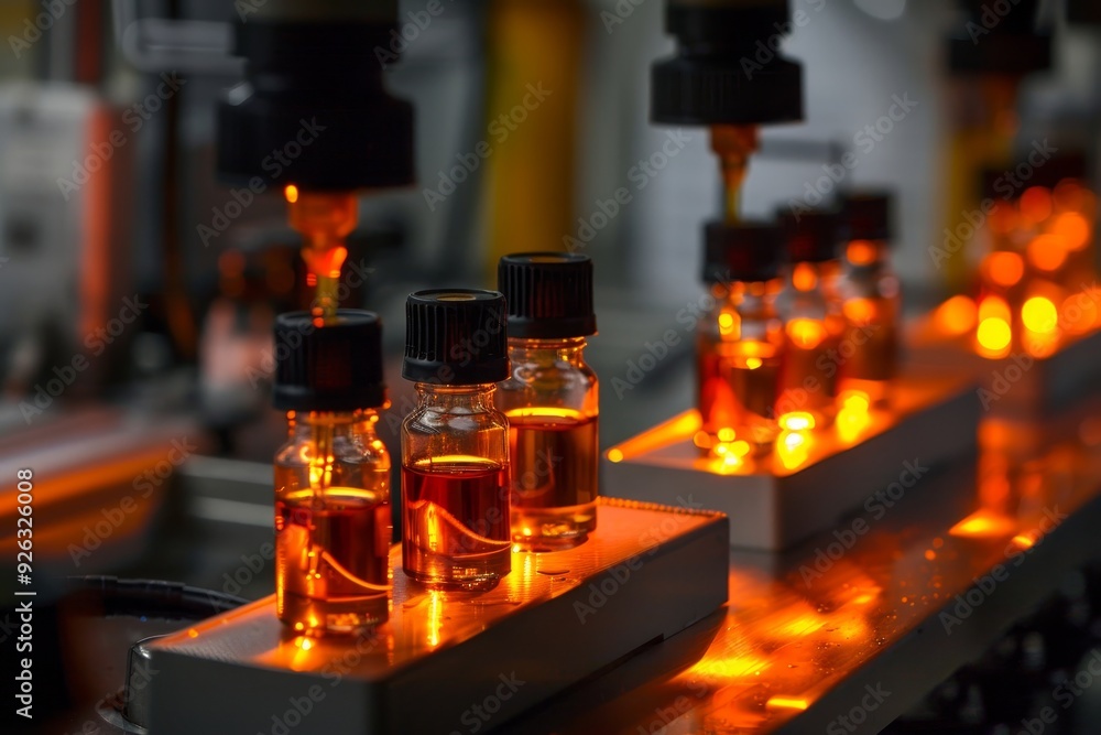 Laboratory Setting for Antivenom Production with Snake Venom Vials. Laboratory Setting for Antivenom Production with Snake Venom Vials.