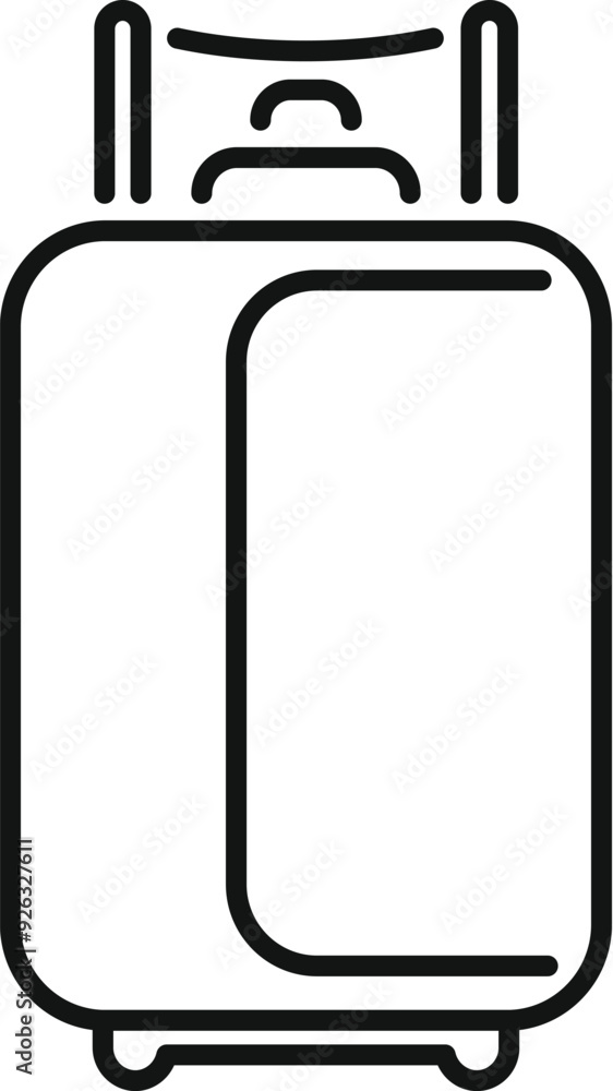 Luggage icon representing tourism and vacation, perfect for websites and mobile apps Luggage icon representing tourism and vacation, perfect for websites and mobile apps