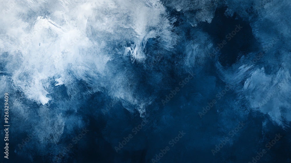Abstract Blue Watercolor Painting Abstract Blue Watercolor Painting