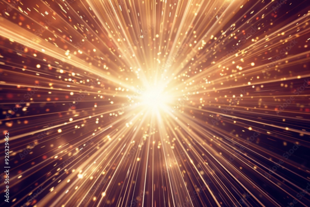 Fototapeta premium Golden Light Explosion