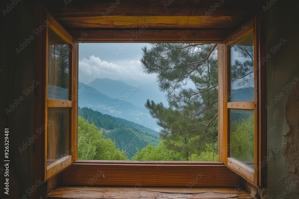 Window see mountain architecture tranquility transparent. Window see mountain architecture tranquility transparent.