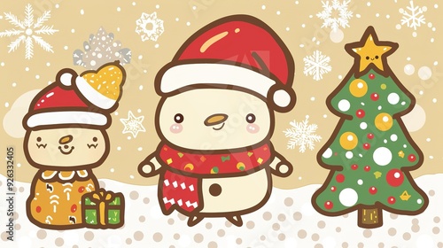 Kawaii_christmas_Cute_background