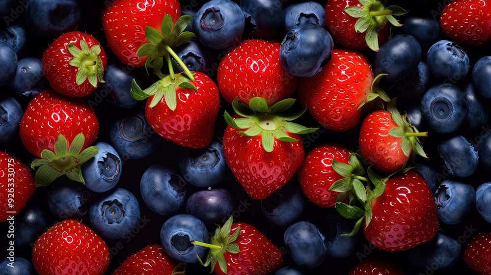 Flat Lay Photography of Mix Berries in Full Frame Flat Lay Photography of Mix Berries in Full Frame