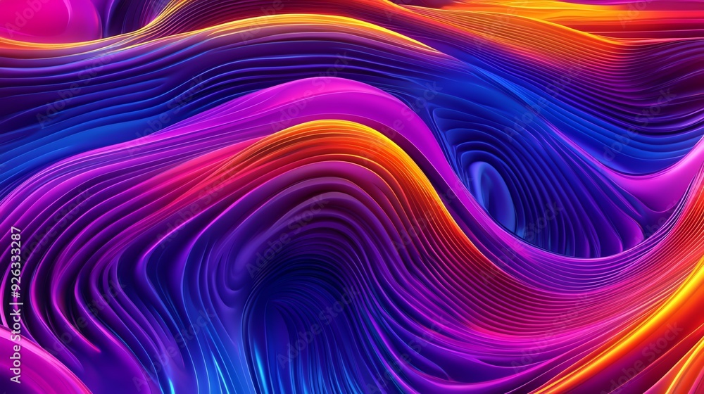 Abstract Colorful Swirling Lines Abstract Colorful Swirling Lines