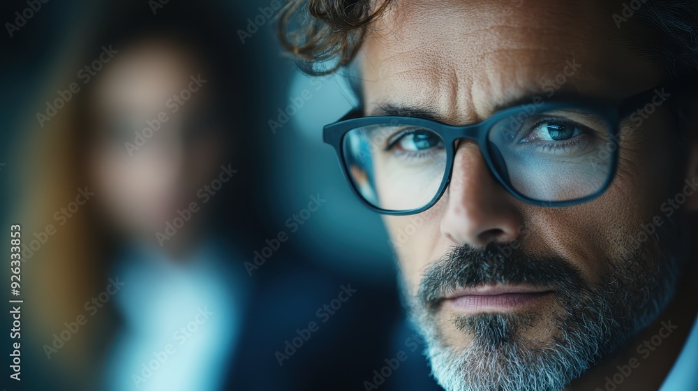 A man with glasses, captured in a contemplative mood in an urban setting with a soft-focus background, exuding intelligence, modernity, and sophisticated style. A man with glasses, captured in a contemplative mood in an urban setting with a soft-focus background, exuding intelligence, modernity, and sophisticated style.