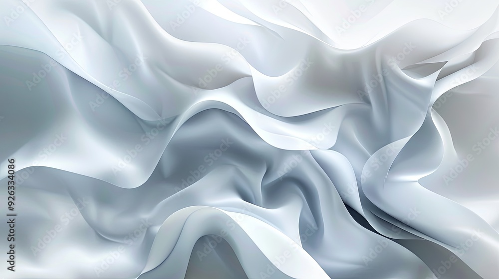 Obraz premium Abstract background in white and gray tones, featuring subtle, blurred patterns. A light, pale vector backdrop with an abstract geometric design