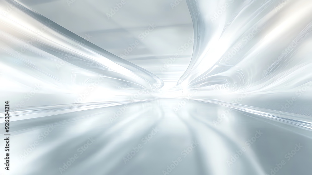 Abstract White Interior Tunnel Abstract White Interior Tunnel