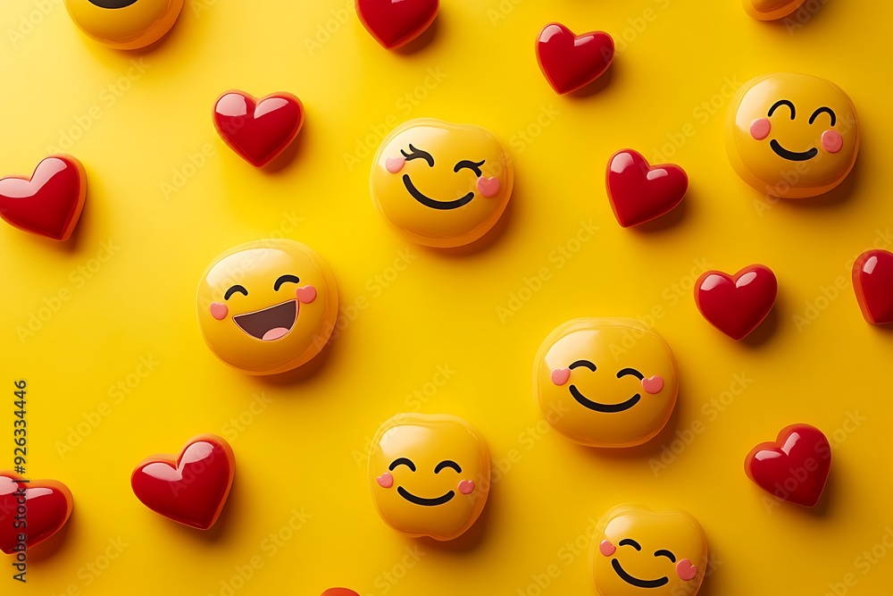 Fototapeta premium World smile day illustration.