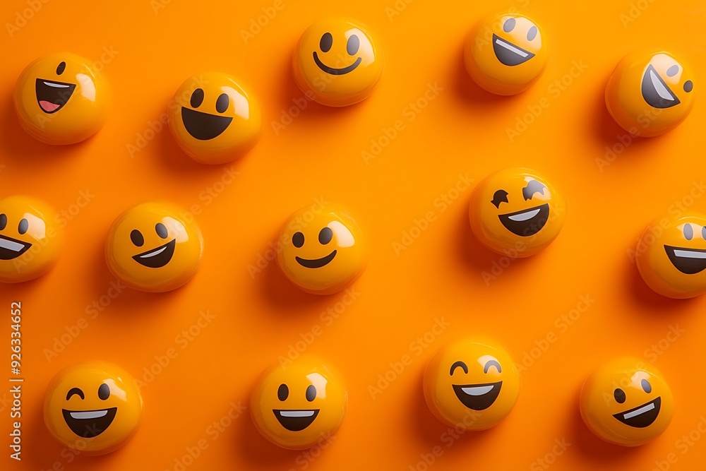 Fototapeta premium World smile day illustration.