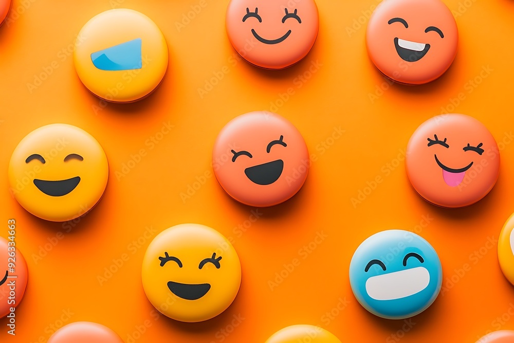 Fototapeta premium World smile day illustration.