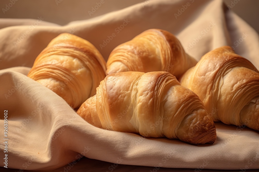 Croissants bread food viennoiserie. Croissants bread food viennoiserie.