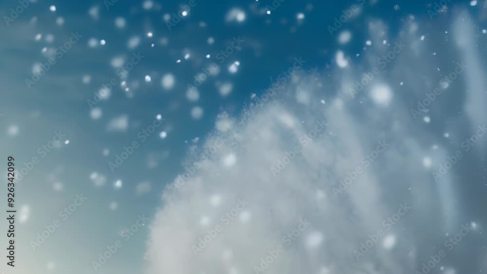 video of dynamic snowfall scene with snowflakes falling from sky, capturing essence of winter and beauty of snow-covered surroundings, for holiday, winter season, nature concepts video of dynamic snowfall scene with snowflakes falling from sky, capturing essence of winter and beauty of snow-covered surroundings, for holiday, winter season, nature concepts