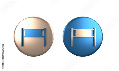 Colorful Volleyball net icon isolated on white background. Circle button. 3D render illustration Free Download Colorful Volleyball net icon isolated on white background. Circle button. 3D render illustration - GFXLoad