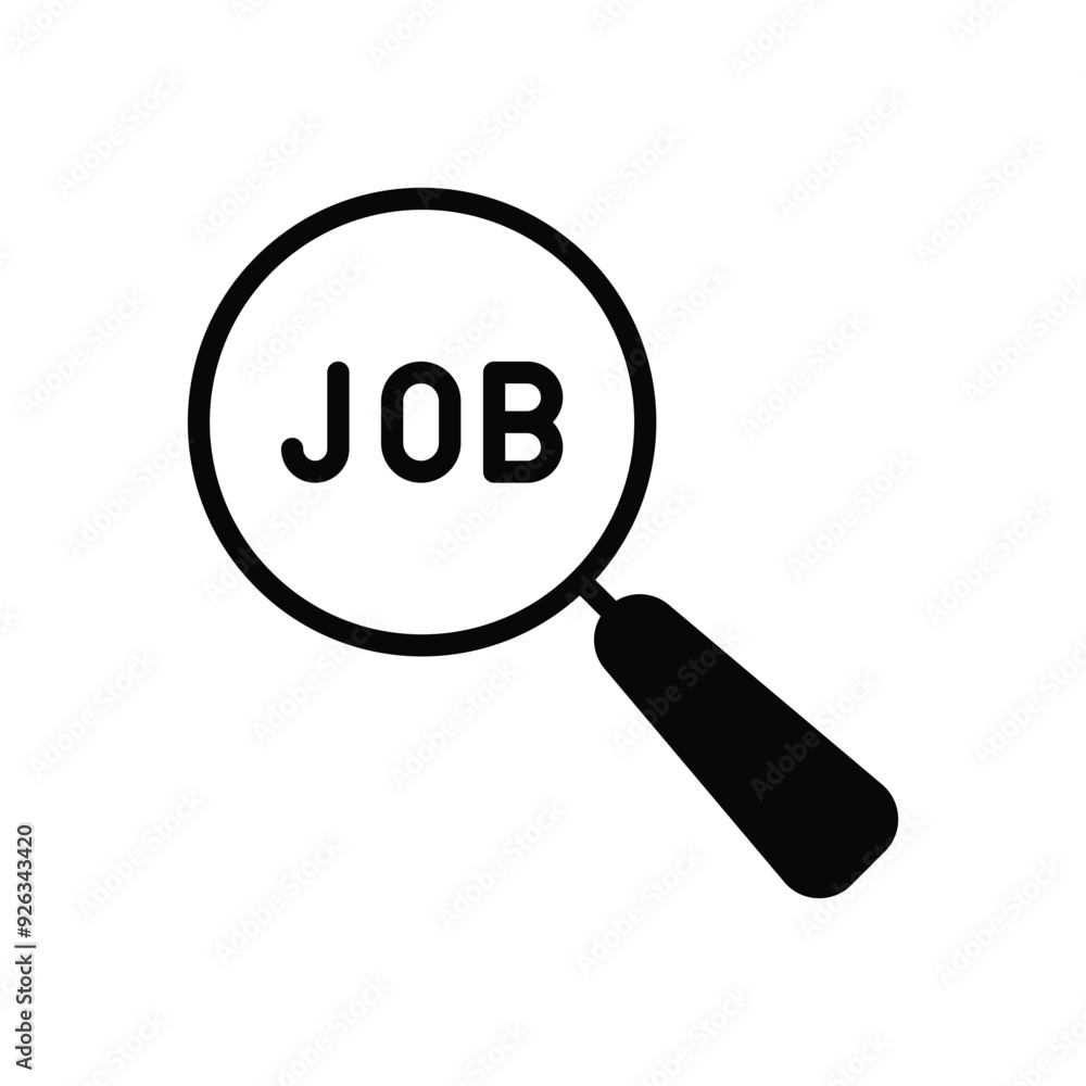 Job Search vector icon Job Search vector icon
