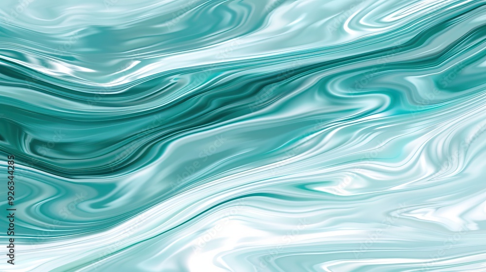 Ethereal Abstract Waves in Blue Tones Ethereal Abstract Waves in Blue Tones