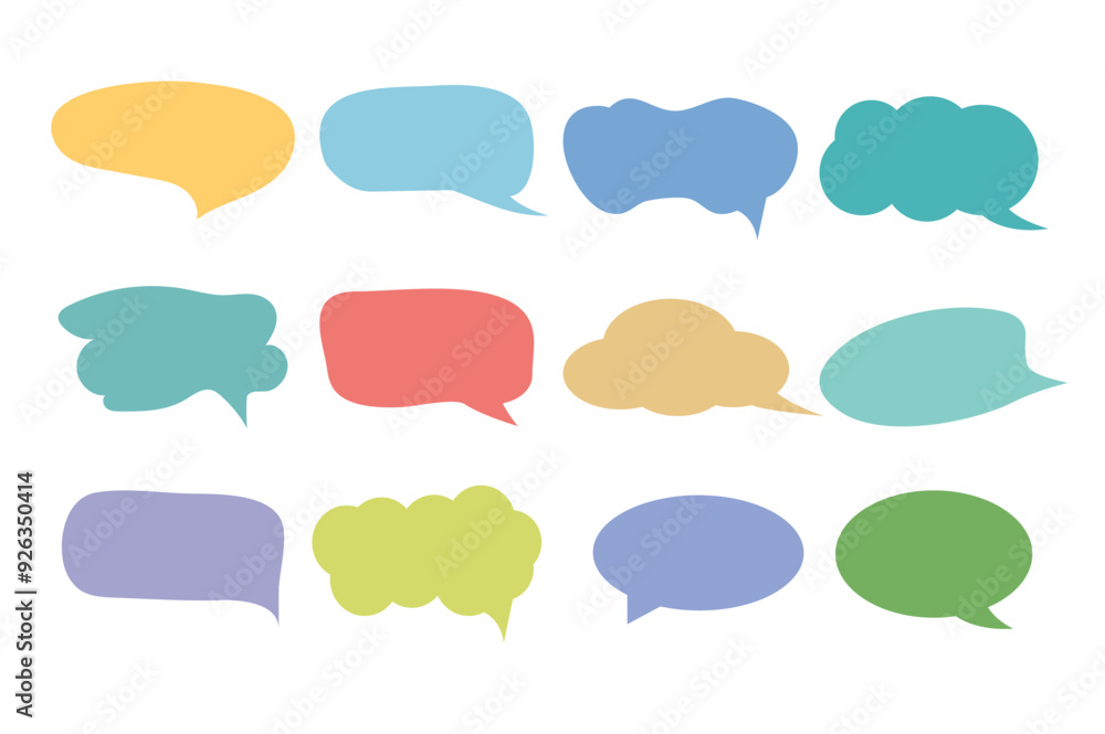 Set of call out, speech bubbles, chats, elements icons, vector illustration. Set of call out, speech bubbles, chats, elements icons, vector illustration.