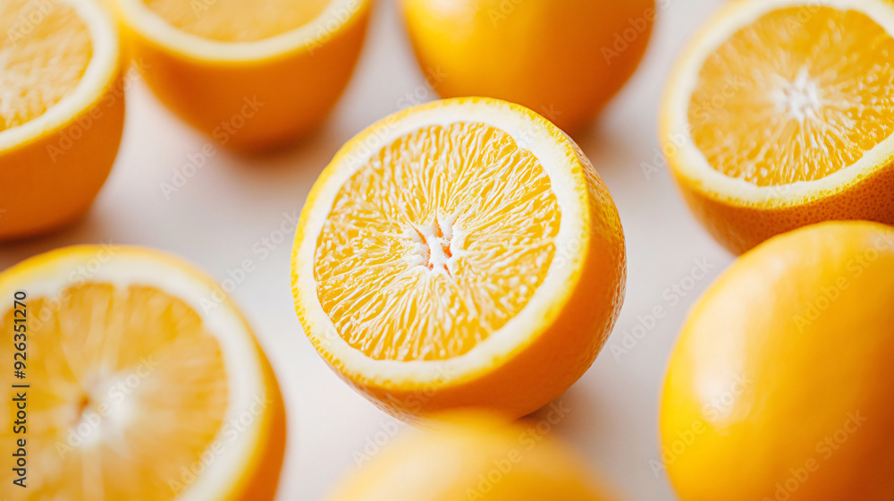 Fresh Ripe Oranges on White Background - Vibrant Citrus Fruit Display Fresh Ripe Oranges on White Background - Vibrant Citrus Fruit Display