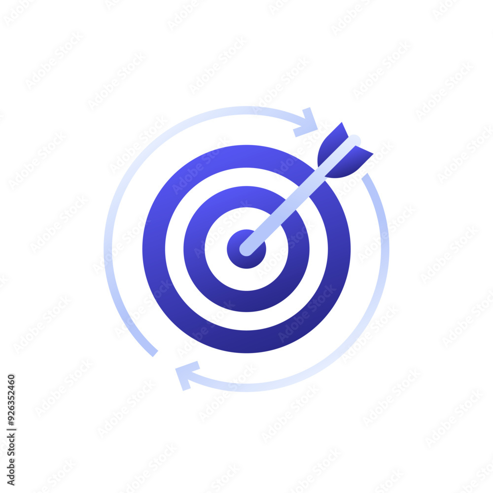 retargeting icon, digital marketing concept, vector retargeting icon, digital marketing concept, vector