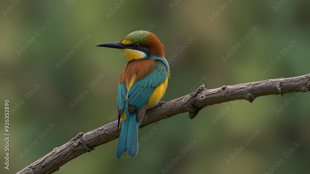 Obraz premium bee eater perched on a branch