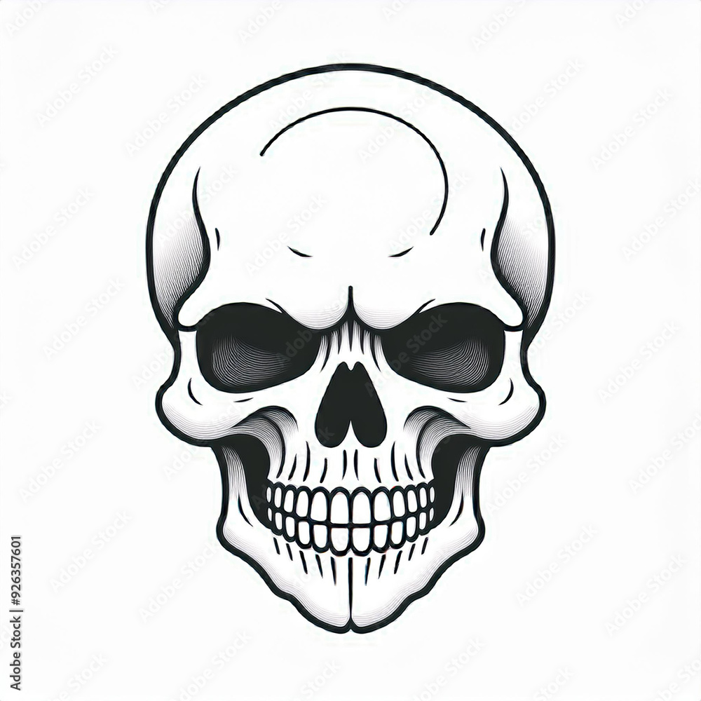 minimalistic vector icon of skull, halloween holiday night theme, logo template for use minimalistic vector icon of skull, halloween holiday night theme, logo template for use