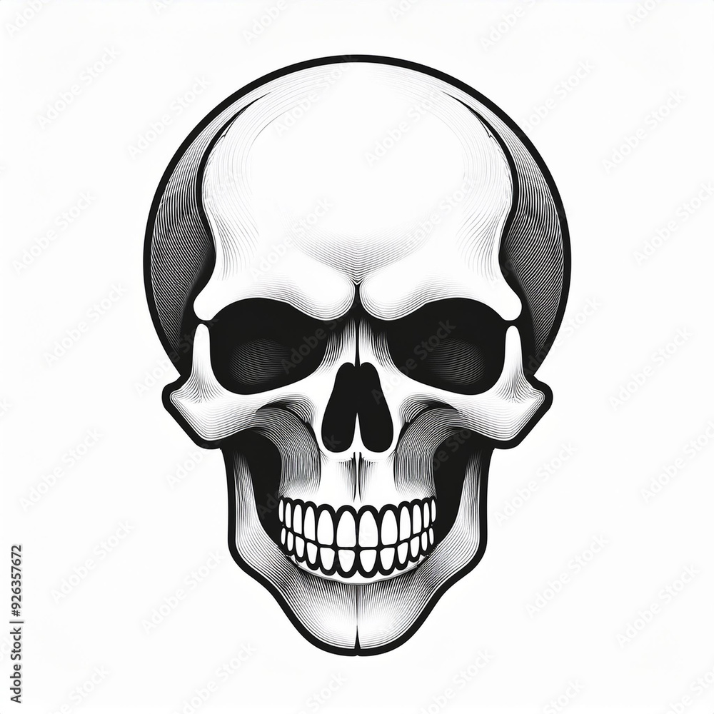 minimalistic vector icon of skull, halloween holiday night theme, logo template for use minimalistic vector icon of skull, halloween holiday night theme, logo template for use