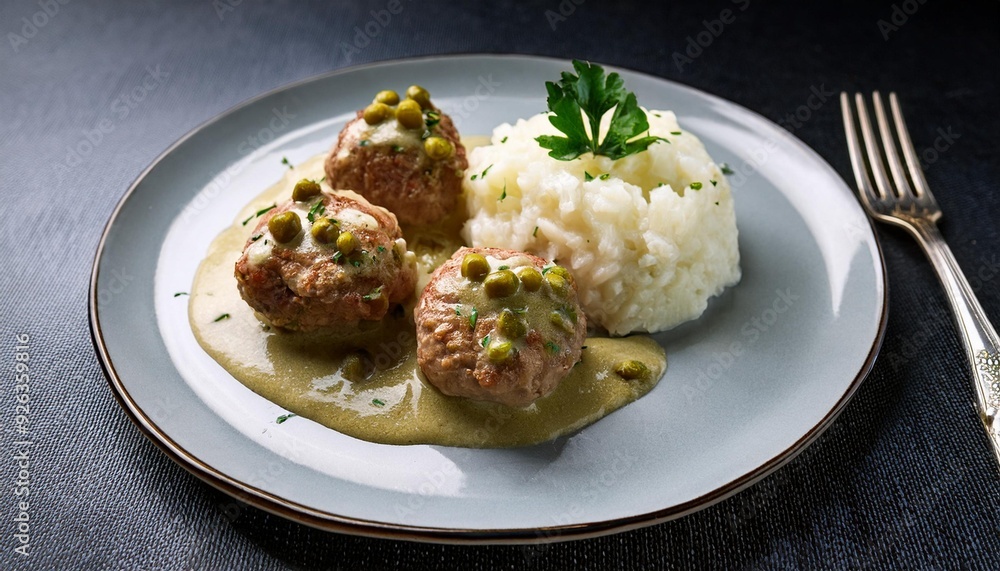 German East Prussian meatballs in caper sauce German East Prussian meatballs in caper sauce