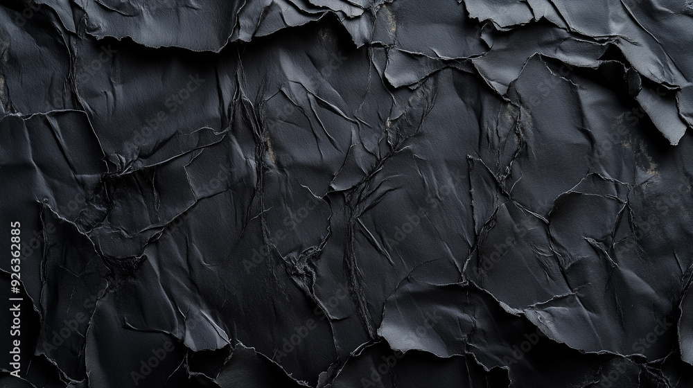 Minimalist Texture: Black Paper with Subtle Edge Scratches Minimalist Texture: Black Paper with Subtle Edge Scratches