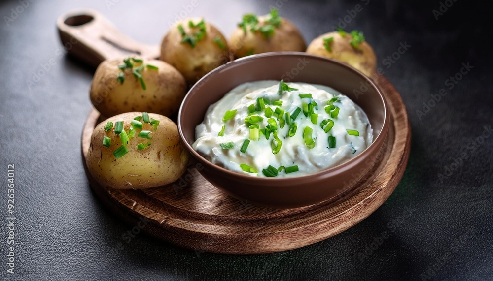 Herb quark with boiled potatoes Herb quark with boiled potatoes