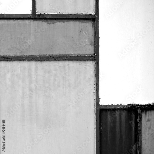 Cuadro en lienzo Geometric iron texture steel door background