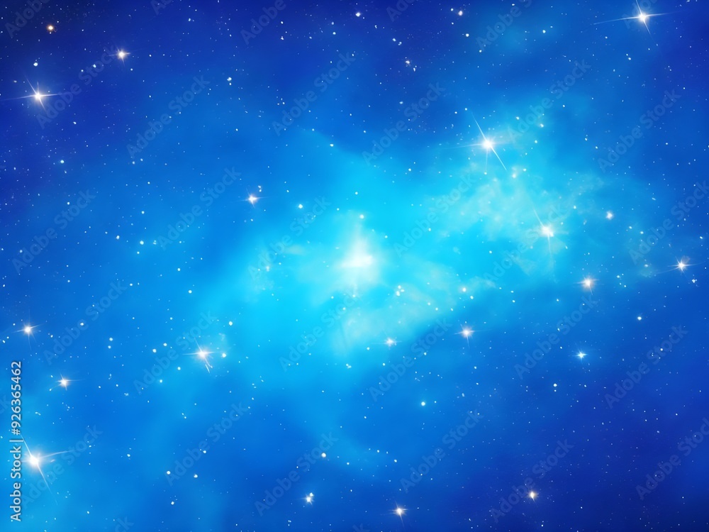 Bright Blue Nebula with Stars in a Smooth Glowing Space Background
Bright Blue Nebula with Stars in a Smooth Glowing Space Background