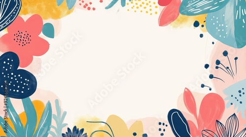 Colorful invitation template