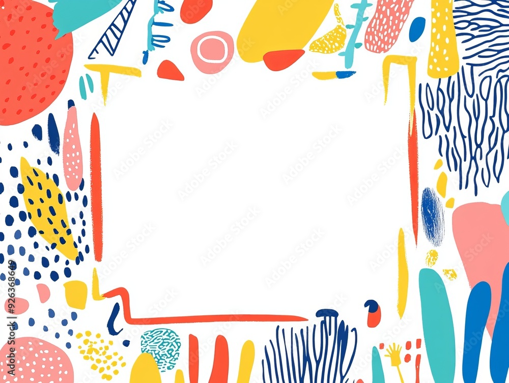 Colorful invitation template Colorful invitation template
