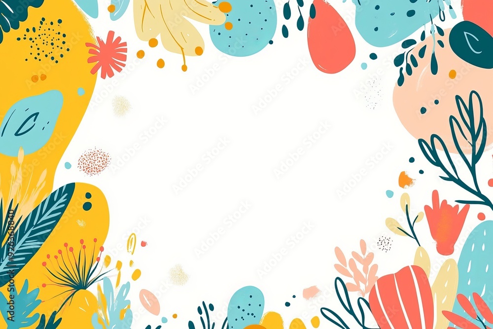 Colorful invitation template Colorful invitation template