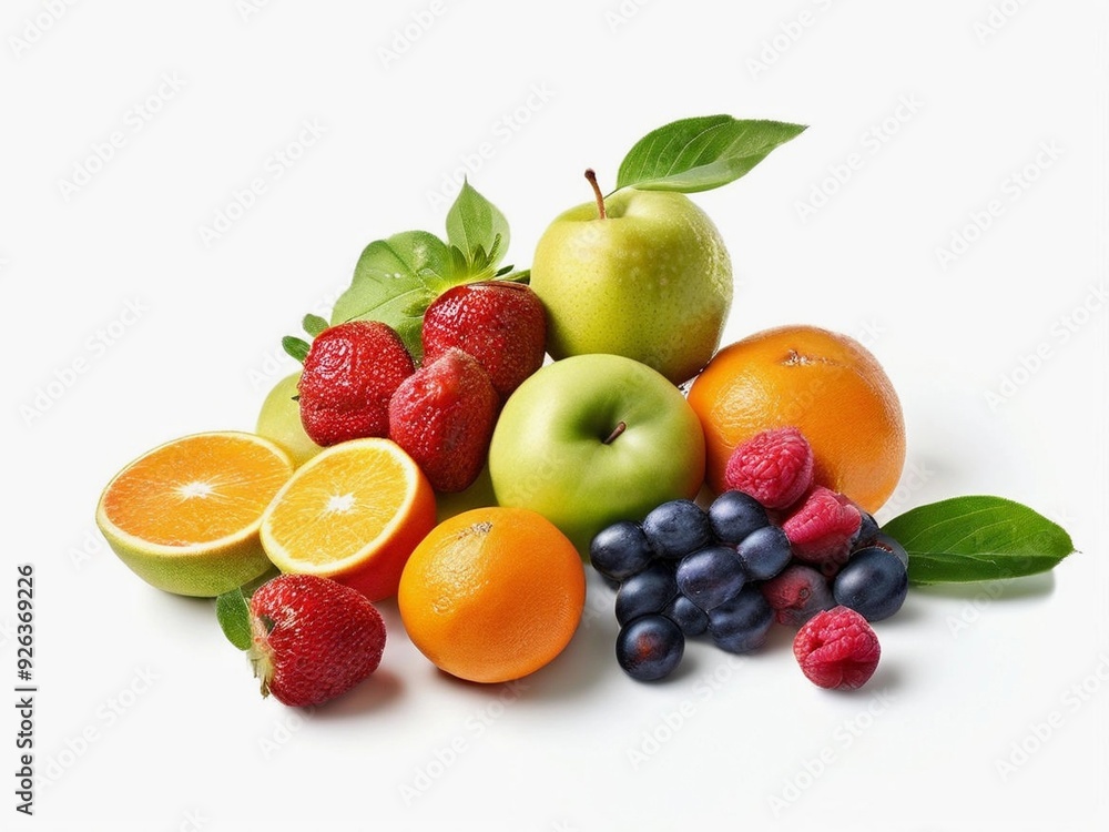 Original fruit stock white background and multi fruit, ai generated. Original fruit stock white background and multi fruit, ai generated.