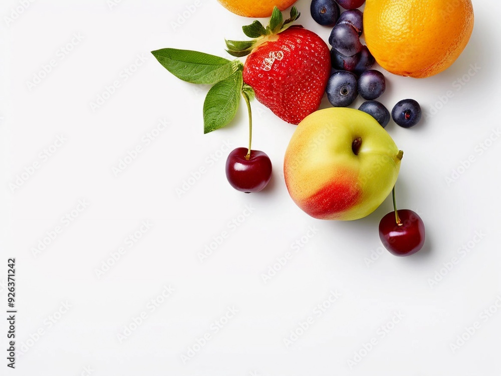 Original fruit stock white background and multi fruit, ai generated. Original fruit stock white background and multi fruit, ai generated.