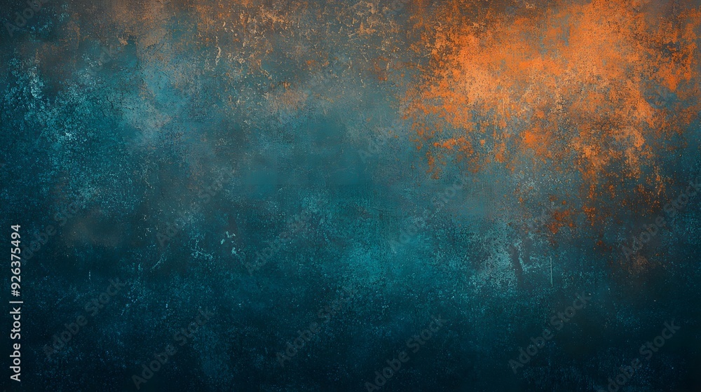 Grainy noisy texture in brown, orange, and blue for a poster background. Dark, moody teal, turquoise, and aquamarine with a grunge retro backdrop and smooth color gradient Grainy noisy texture in brown, orange, and blue for a poster background. Dark, moody teal, turquoise, and aquamarine with a grunge retro backdrop and smooth color gradient