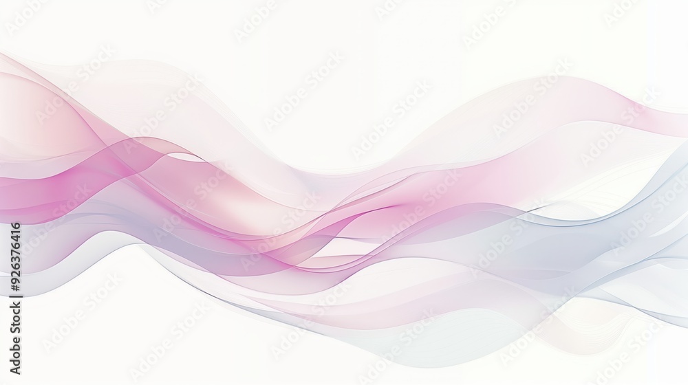 Modern Abstract Waves in Pastel Tones Creating a Calming and Serene Atmosphere with Flowing Lines Modern Abstract Waves in Pastel Tones Creating a Calming and Serene Atmosphere with Flowing Lines