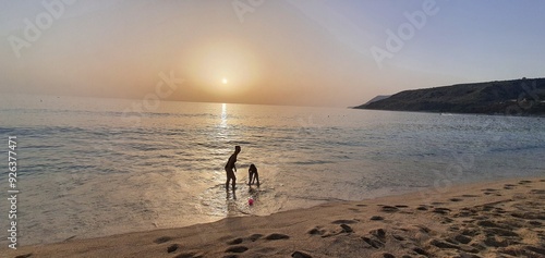 Tramonto sul mare di Calabria