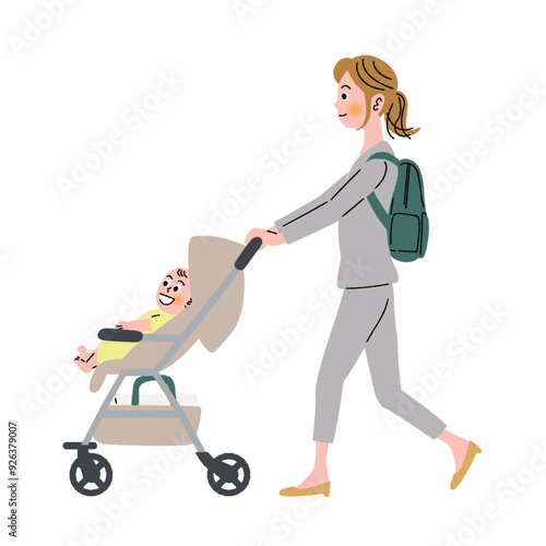子育て_仕事_親子_ベビーカー