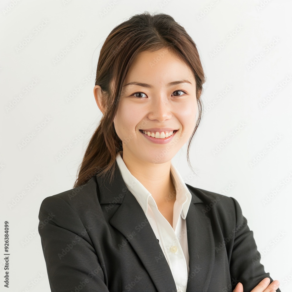 Asian educational consultant encouraging smile Asian educational consultant encouraging smile