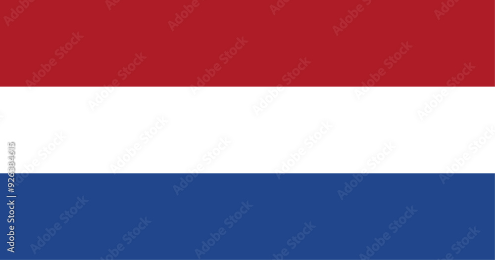 Netherlands Flag Illustration Netherlands Flag Illustration