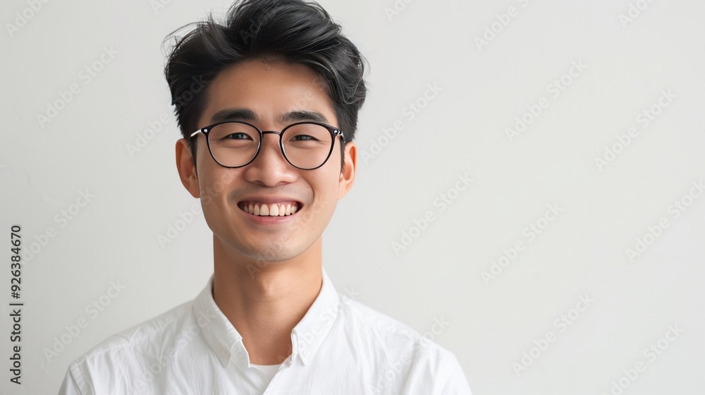 Inspiring Asian startup founder radiant smile Inspiring Asian startup founder radiant smile