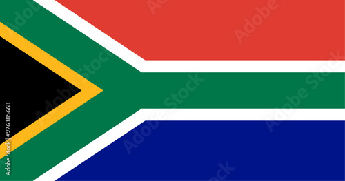South Africa Flag Illustration
