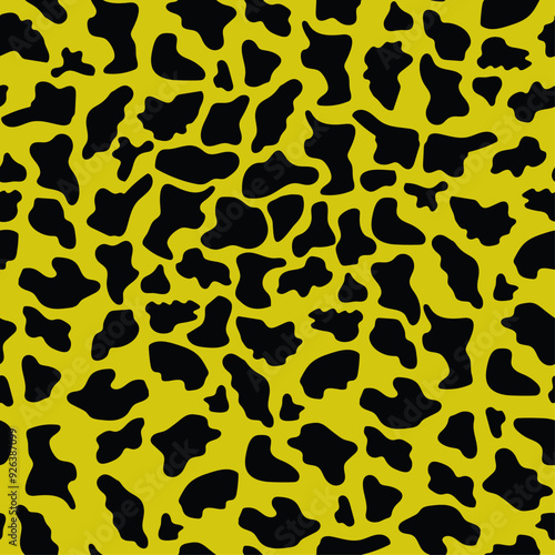Wild animal skin pattern yellow