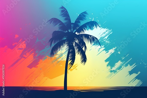 palm tree silhouette