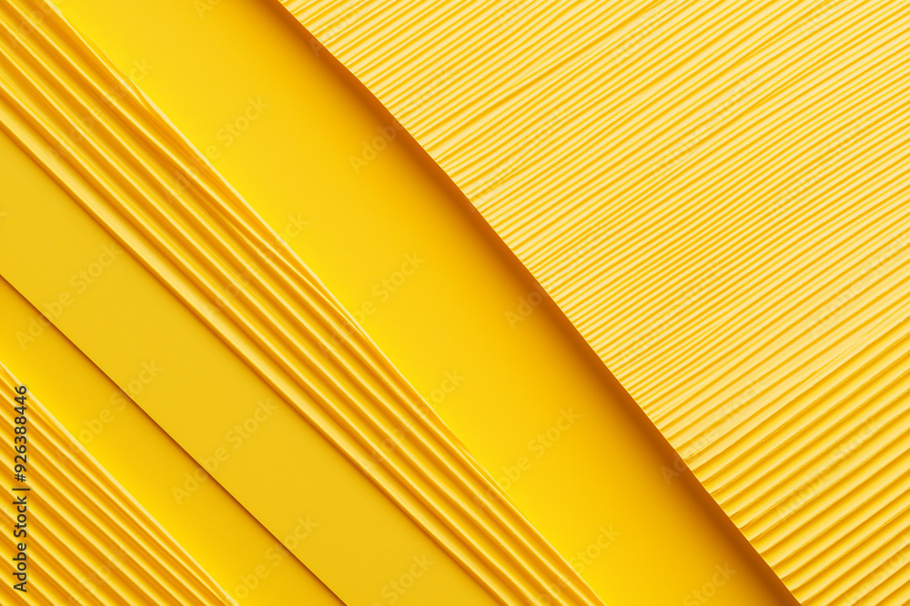 Obraz premium Abstract gold background, yellow triangles, website banner, background. AI generation.