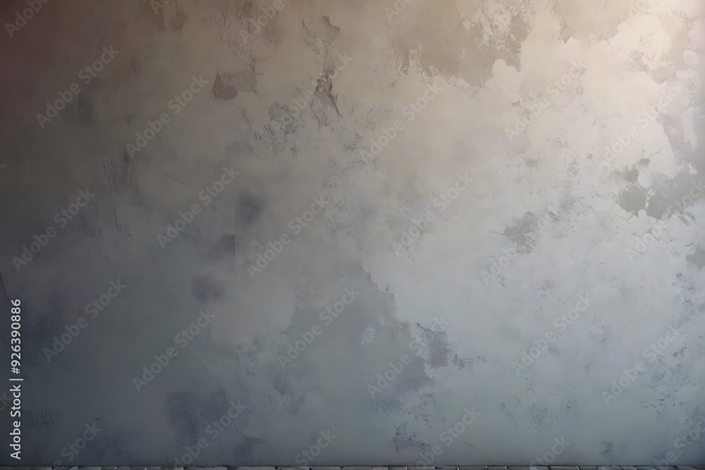 Obraz premium A close-up shot of a rough, textured grey wall with subtle light reflections.
